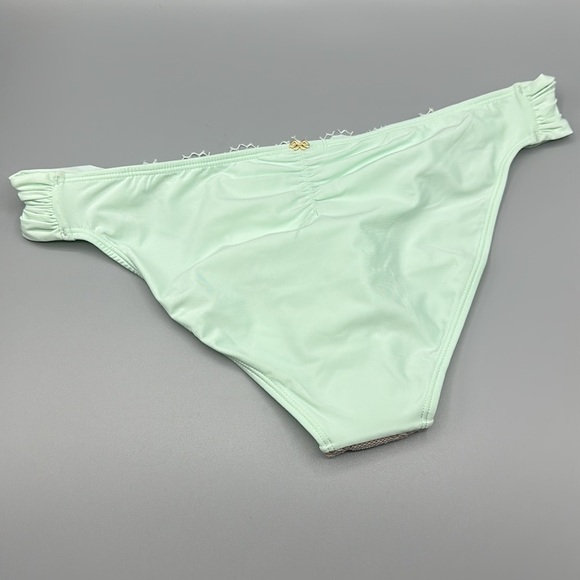 PILYQ NWT Azura Lace Overlay Fanned Full Teeny Bikini Bottoms Size Large - Picture 4 of 9